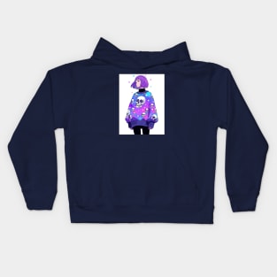 Anime Dreamer Sad Girl Kids Hoodie